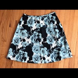 Talbots Floral Cotton Skirt Size 10P